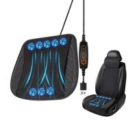 Cooling Car Seat Cushion | Ventilated Seat Cushion | Supportive Breathable Mat 3-speed Airflow Adjustment for Vehicle Truck Boat Wheelchair Back Travel Road Trip Elderly