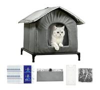 Cooling Cat House | Breathable Double Layer Cool Shelter | Summer Insulated Cat Shelter - Suitable for Kittens All Seasons Indoor & Outdoor Use Home Yard Garden
