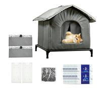 Cooling Cat House Double Layer Large Foldable Cool Shelter with Ice Packs