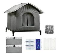 Cooling Cat House,Double-Layer Large Folding,Summer Outside Cat Shelter | for Home Yard Balcony Pet Store All Seasons