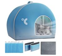 Cooling Cat House Foldable Portable Shelter with 4 Ice Packs