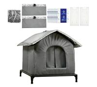 Cooling Cat House for Summer, Double-Layer Large Folding, Summer Insulated Cat Shelter, for Kittens Indoor Outdoor Home Balcony Yard Pet Store