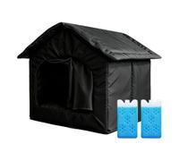 Cooling Cat House For Summer- Oxford Cloth Pet Cave With 2 Ice Packs | 51x40x35cm Pet Cooling House for Indoor Dog Kitten Sleeping Animal Home Garden Puppy Backyard Patio Porch