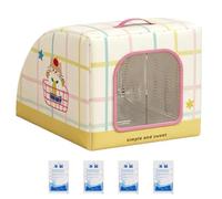 Cooling Cat House for Summer Portable Comfort The Insulated Bed with Handle | Summer Cat House for Stray Outside Pets Bedroom Living Room Balconies Courtyards Garden Backyard Farm Patio