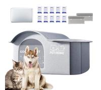 Cooling Cat House - Oxford Cloth Material, Tear Resistant Build, Insulated Shaded Structure, Spacious Comfortable Interior | 47x35x40cm Indoor Outdoor Porch Balcony Living Room Pet Retreat With Ice Pa