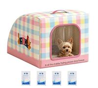 Cooling Cat House, Portable Comfortable Insulated Bed with Handle - Cooling Station for Cats - For Strays, Outdoors, Bedroom, Living Room, Garden, Backyard, Patio, Balconies, Courtyards