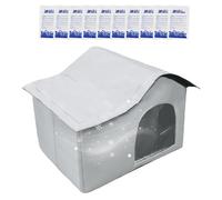 Cooling Cat House, Summer Cat Shelter, Pet Cooling House, Foldable & Portable, Multi-Purpose Use, 17.72x13.39x14.17inch, Ideal For Summer Lounging And Travel