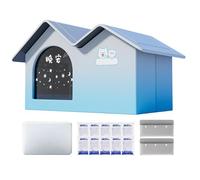 Cooling Cat Kennel, Insulated Aluminium Reflective Cave | Cooling Cat Lair with Ice Packs | for Medium and Large Kittens Puppies Garden Holiday Apartment