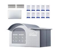 Cooling Cat Kennel, Outdoor Kennel for Cats, Waterproof Cave Shelter with Ice Packs for Sleeping Out, Suitable for Kittens, Dogs and Small Animals