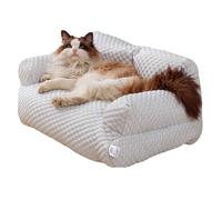 Cooling Cat Sofa Bed, Soft Ice Silk Pet Sofa for Dogs & Cats, Breathable and Washable with Non-Slip Bottom,