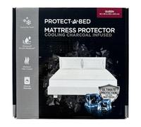 Cooling Charcoal Infused Mattress Protector, Protect-A-Bed, Waterproof, 5-Sided, Queen