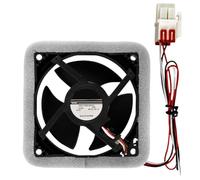 Cooling Circulation Motor Replacement 12V 0.16A with Refrigerator Plug Assembly Foam Border Evaporator Fan Structure for Repair Internal Circulation Freezer Repair Appliance Upkeep