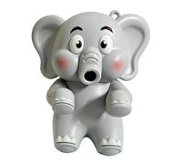 Cooling Clip On Mini Fan for Cup and Bowl, Cute Elephant Animal Fans Coffee Chiller, Rechargeable Clip On Cup Fan, For Office Home Lunch Desk Travel (1, Gray Elephant)