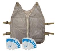 Cooling Cold Vest, Cooling Jacket, Ice Jacket Vest for Cooling Experience, Adjustable Summer Cooling Vest, Cooling Coat for Work, Running, Gardening, Cooking, Cycling, b, 10XL