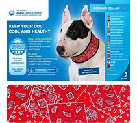 Cooling Collar Red Western for Dogs Size XL 44-55 cm x 7 cm