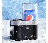 Cooling Cup, -1℃ to 70℃ Desktop Cup Cooler Warmer with Stepless Speed Regulation & Led Digital, Electric Beverage Cooler, Portable Quick Drink Chiller for Cola Beer Coffee Juice White