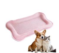 Cooling Dog Bed 16.5inx22.8in Portable Bone Shape Washable