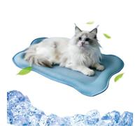 Cooling Dog Bed 16.5inx22.8in Portable Bone Shape Washable