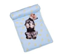 Cooling Dog Bed, Foldable Pet Mat, Breathable Puppy Blanket 60x40x15cm/23.62x15.75x5.91 Inches Washable & Easy To Clean For A Quick Refresh, Keeping Hygienic After Every Use