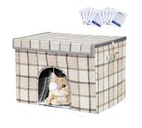 Cooling Dog Kennel for Dogs Waterproof Insulated Cold Dog House | With 12 cooling packs and foldable cat cooling house for medium breeds, puppies, cats, outdoors, indoors, in the yard