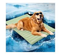 Cooling Dog Mat, Cool Dog Bed for Summer, Cool Pad for Dogs to Lay on, Machine Washable Large Pet Mats Indoor, Reversible Self Coolings Pad, for Dogs Cats (Green, XL)