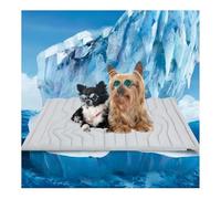 Cooling Dog Mat, Cool Dog Bed for Summer, Cool Pad for Dogs to Lay on, Machine Washable Large Pet Mats Indoor, Reversible Self Coolings Pad, for Dogs Cats (Grey, XL)