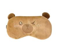Cooling Eye Mask and Plush Sleep Mask Set for Kids Girls Boys - Cute Sleeping Blindfold for Travel, Sleepover Party Supplies - Hot Cold Compress for Migraine, Puffy Eyes, Dry Eye Relief (A)