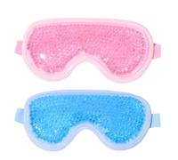 Cooling Eye Mask (Blue & Pink) - Gel Eye Mask & Cold Compress for Puffy Eyes，Hayfever Relief - Reusable Cold mask