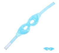 Cooling Eye Mask Cold Compress Cover for Eye Area Relief | Double Sided PVC and Crystal Cotton, Elastic Strap Fit, Office Breaks, Hotels, Screen Users