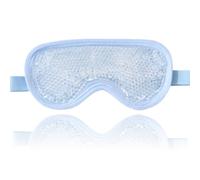 Cooling Eye Mask, Dual-Sided Design for Puffy Eyes, Cold Therapy for Migraines, Dark Circles and Sinus Pain Relief - Reusable & Adjustable for Adults and Kids Light Blue
