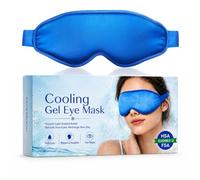 Cooling Eye Mask for Puffy Eyes: Fsa Eligible Items Hsa, Face Ice Eye Pack for Migraine After Surgery Relief - Reuable Cold Compress for Headaches Puffiness - Comfortable Weighted Fit Gel Sleep Mask
