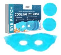 Cooling Eye Mask,Reusable Hot Cold Eye Mask,Cooling Eyes Masks with 2 Gel Pads,Hot & Cold Therapy for Puffy Eyes,Coolings Face Masks set,for Puffy, Dark Circles,Adjustable Strap for Comfort