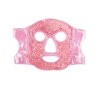 Cooling Face Mask, Reusable Gel Beads Ice Mask Face, Hot Cold Therapy Facial Spa Cooling Mask Full Facial Frozen Masks for Puffy Headache Sinus Pain Swollen Eyes Dark Circles Stress Redness (Pink)