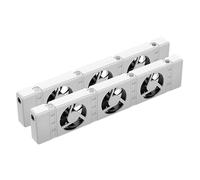 Cooling Fan Adjustable Temperature&Speed 12V Charging Convector Double Auto Heat Optimizing Axial Flow Booster Radiator Ventilator Duo Set