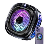Cooling Fan for Phone | 10W Quiet Heat Sink - 3-Level Smartphone Cooling Fan with RGB Light - for Game Live Streaming Video Filming