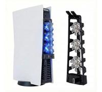 Cooling Fan for PS5 Accessories with LED Light and 3.0 USB Ports Console Rear-Mounted Blue Light Cooler Compatible with PS5 Playstation 5 Disc/Digital Edition, Not Compatible with PS5 Slim/PS5 Pro