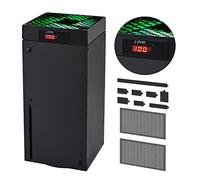 Cooling Fan for Xbox Series X with Automatic Fan Speed Adjustable by Temperature, LED Display, High Performance Cooling,3 Speed 1500/1750/2000RPM (140MM) with RGB LED (Black2)