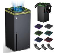 Cooling Fan for Xbox Series X with Dust Filter & 13 RGB LED Light Modes - ZAONOOL Fan Cooling System Accessories with 3 Detachable Hook - High Speed Top Dust Proof Cooler Fan for Xbox Series X Console