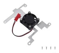 Cooling Fan Kit for For RASPBERRY Pi with Aluminum Mounting Bracket and Heat Sink, Equipped with 5V Fan 5000 5500 RPM, Thermal Paste and Complete Assembly Set