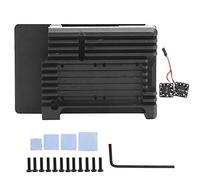 Cooling Fan Shell Protective Case,Aluminum Heatsink Alloy Ultra-Thin Box for Raspberry Pi 3 B Type 2B/3B+