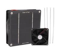 Cooling fan: solar exhaust fan, greenhouse air circulation, renewable energy device, outdoor heat reduction | kitchen kitchen shed warehouse d