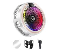 Cooling Fan with Colorful Light Temperature Display for Game Live Low Th25 Semiconductor Heat Sink Phone Cooling Fan Phone Radiator