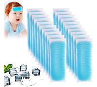 Cooling Fever Patches for Kids 20 Pack Forehead Strips Summer Cooling Relief for Adult Sports Portable Headache Relief Prevention Instant Patches Fever Gel Patch Cool Pads for Pain Relief