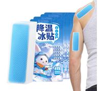 Cooling Feverr Patch - 10Pcs Cooling Forehead Strips | Soft Coolingg Gel Sheet | Soothing Gel Pads | Cool Pads Suitable for Headache, Toothache Pain, Drowsiness, Fatigue, Refreshing, Sunstroke