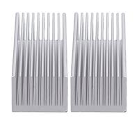 Cooling Fibs, Large Contact Area, Corrosion-Resistant, Highly Efficient Aluminium Heatsink, Pack of 2, Easy Installation for the Power Board for the Electronic Chip (Without Glue)