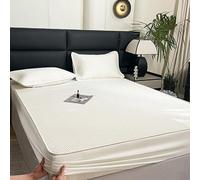Cooling Fitted Sheet Arc-Chill Q-Max=0.33 Cool Fiber Fitted Sheet for Hot Sleepers & Night Sweats, 3 Pieces Bedding Set Cooling Fitted Sheet + 2 Pillowcases for Single Double Queen Super King Bed