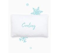 Cooling Foam Pillow Filled with Hollowfibre, Pillow for Hot Sleeping with Air Vent - White & Machine washable