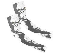 Cooling for Summer Cooling Compression Arm Sleeves for Men Women for Daily Wear One Size Fits All Gorilla Black White Pattern