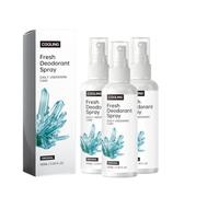 Cooling Fresh Deodorant Spray, ll-Day Body & Underarm Odor Control Mist, Fast Drying Non-Sticky, Portable All-Body Freshness Mist, Mild Fast-Absorbing Odor Neutralizer For Daily Care (3PCS)