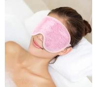 Cooling Gel Bead Eye Mask for Puffy Eyes, Dark Circles, Migraines, Headaches, Swollen Eyes, Sinus Pain, Hot Cold Therapy, Ideal for Relaxation by Palmarisa (Pink)